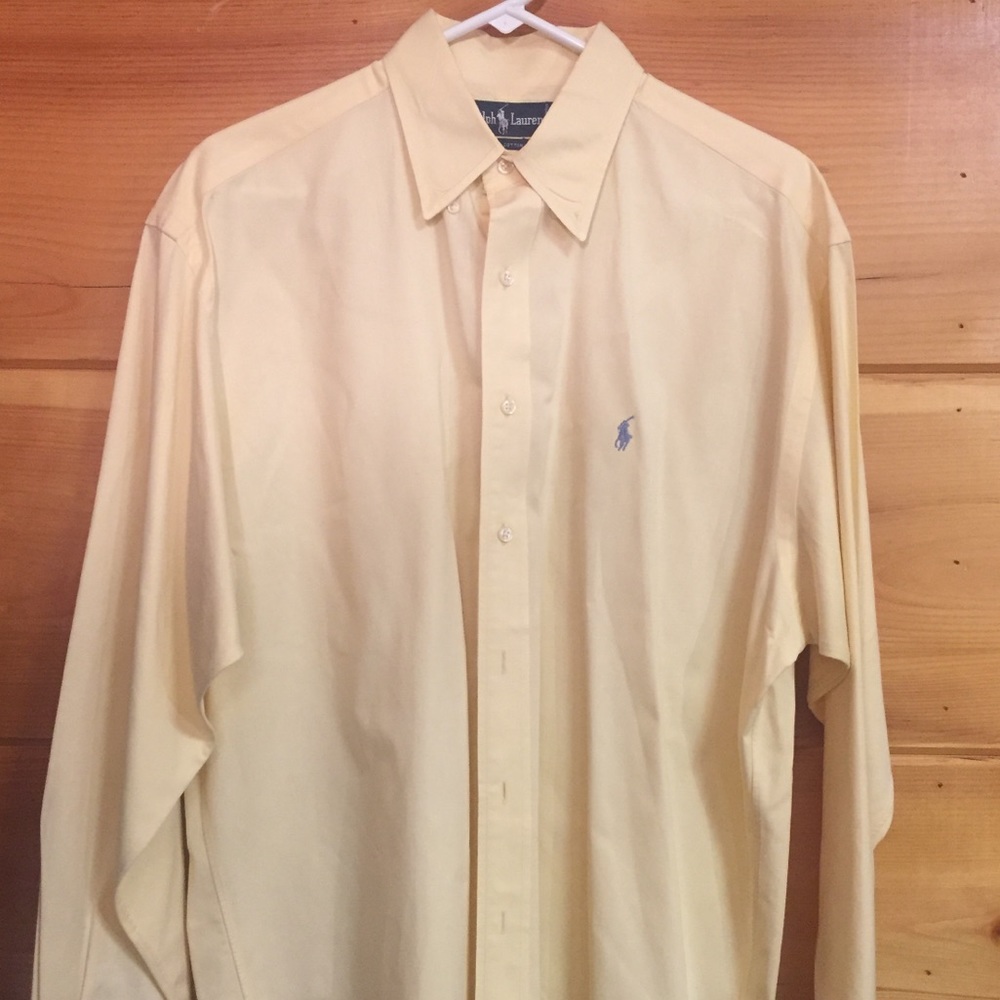 [Ralph Lauren Polo] men’s yellow long sleeve shirt